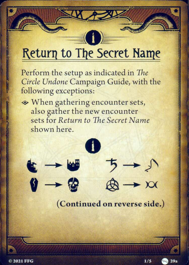 Rückkehr zu: Der geheime Name