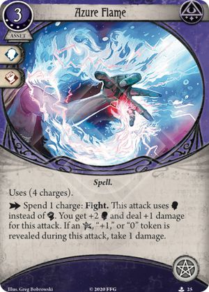 Azurblaue Flamme