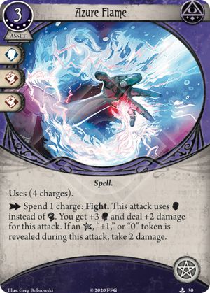 Azurblaue Flamme